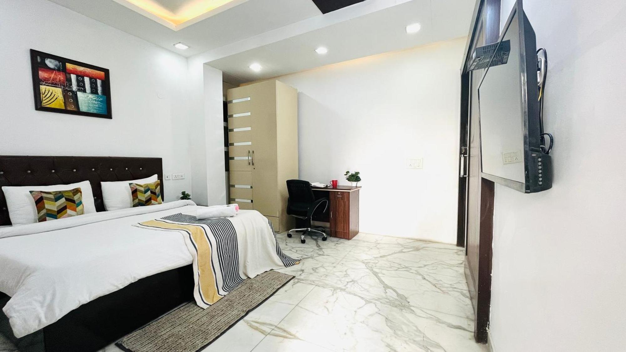 Olive Service Apartments - Greater Kailash Nueva Delhi Habitación foto
