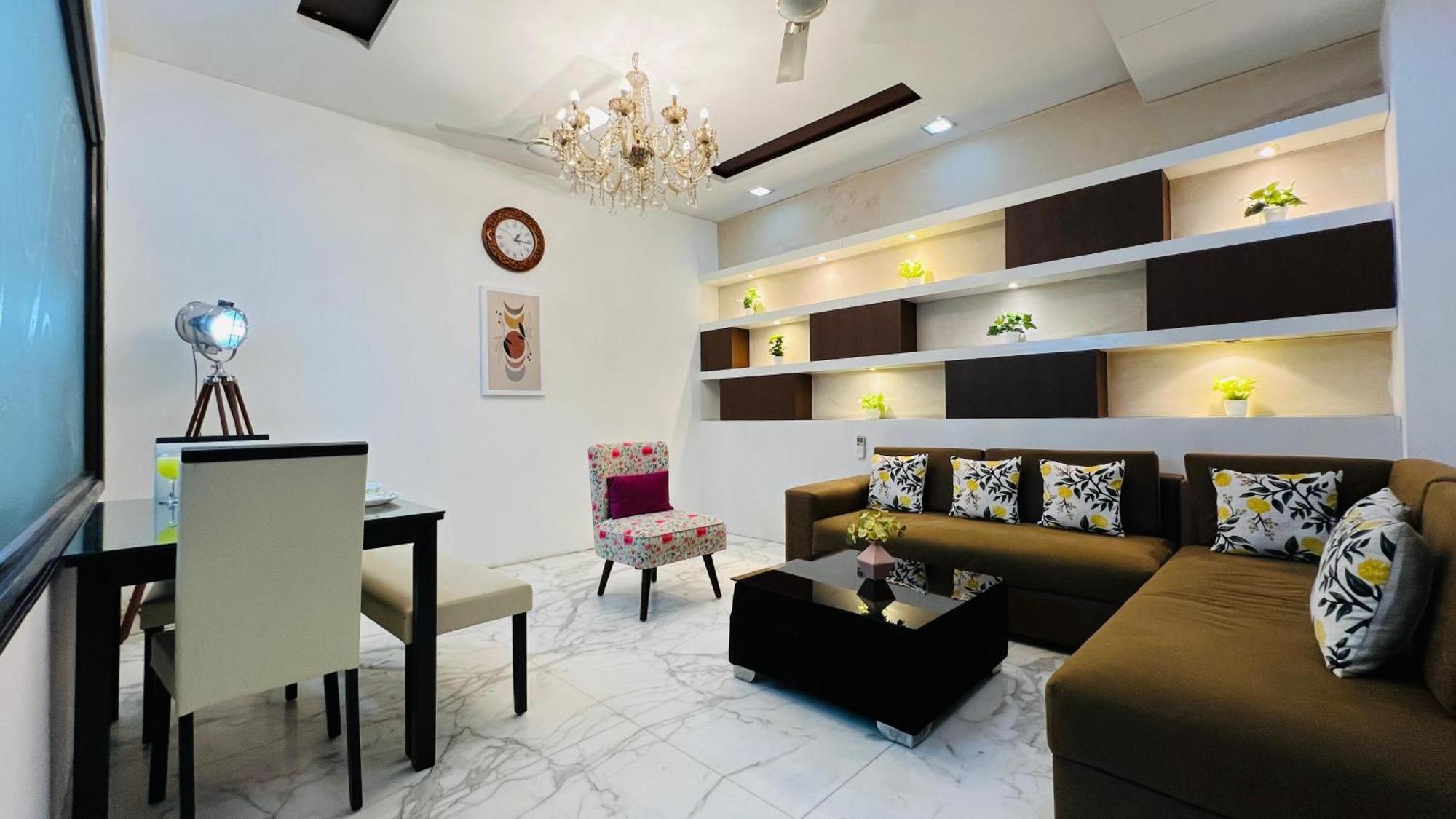 Olive Service Apartments - Greater Kailash Nueva Delhi Habitación foto