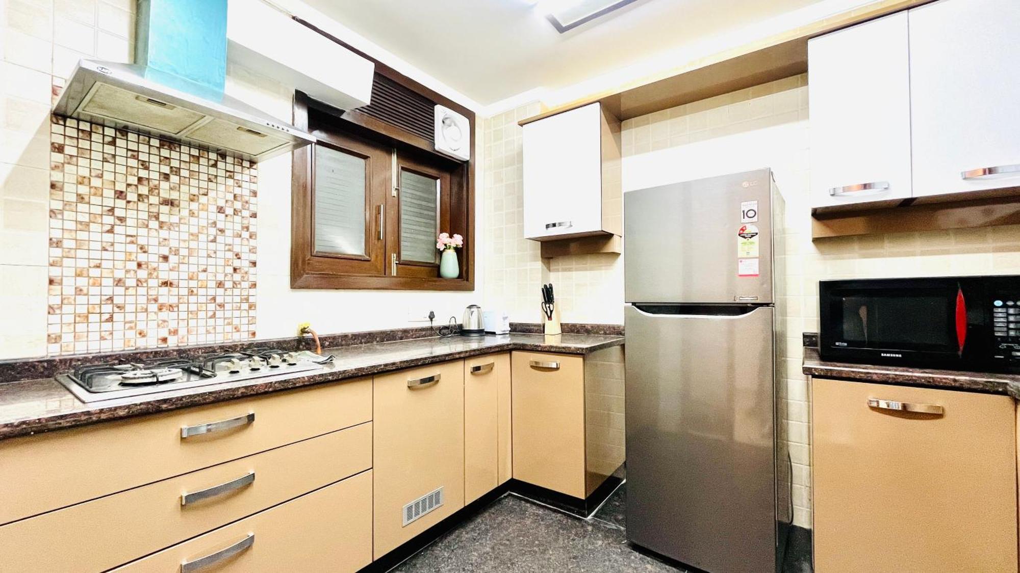 Olive Service Apartments - Greater Kailash Nueva Delhi Habitación foto