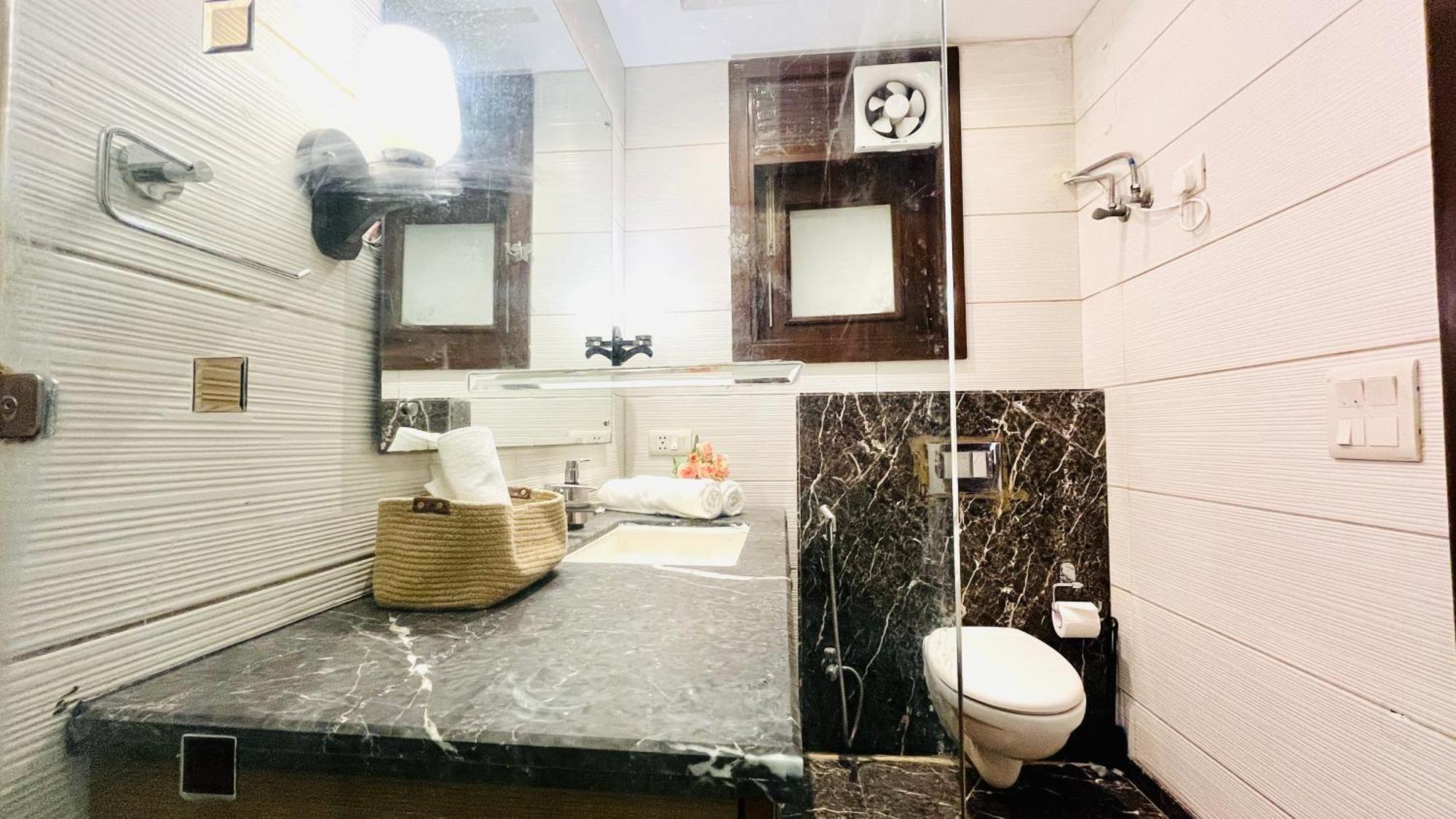 Olive Service Apartments - Greater Kailash Nueva Delhi Habitación foto